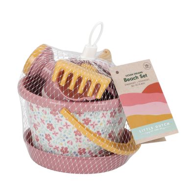 Little Dutch Pink Flower Strandset 5 delig Little Dutch Pink Flower Strandset 5 delig