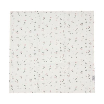 Witlof For Kids Tissu hydrophile fleurs vintage - 65 x 65 cm Witlof For Kids Tissu hydrophile fleurs vintage - 65 x 65 cm