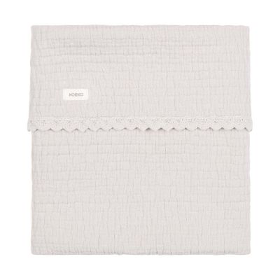 Koeka Elba Wiegdeken Lace - 75 x 100 cm - Stone