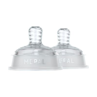 Mepal X Little Dutch Mio Flesspeen - Slow Flow - 2 Stuks - Helder Mepal X Little Dutch Mio Flesspeen - Slow Flow - 2 Stuks - Helder