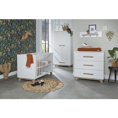 TWF Ledikant 70 x 140 Incl. Juniorzijden - Commode - Hanglegkast Bergen