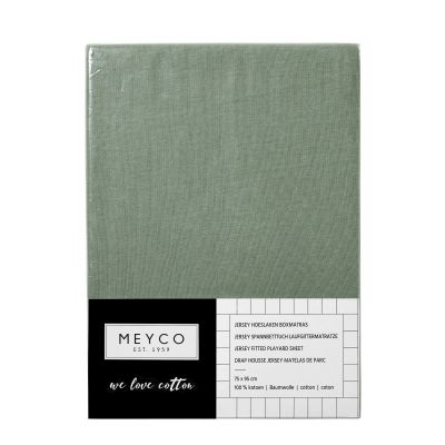 Meyco Hoeslaken Boxmatras Forest Green 75 x 95 cm