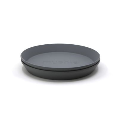 Mushie Bord Rond Smoke (2 stuks)