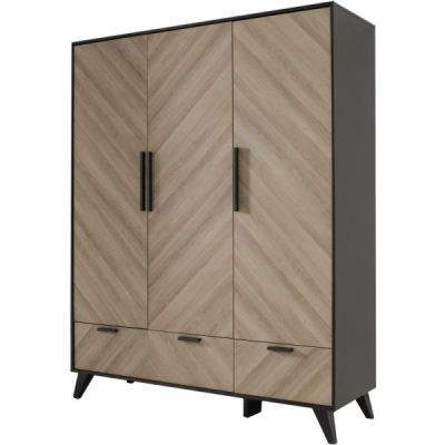 Interbaby Bed 90 x 200 - Bureau - Nachtkastje - Hanglegkast 3 Deuren/2 Laden Lancaster Interbaby Bed 90 x 200 - Bureau - Nachtkastje - Hanglegkast 3 Deuren/2 Laden Lancaster