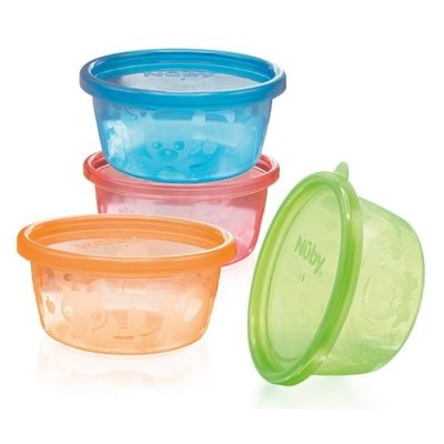 Nûby Bewaarbakjes Snack Cups 240ml 4-Pack 3mnd+