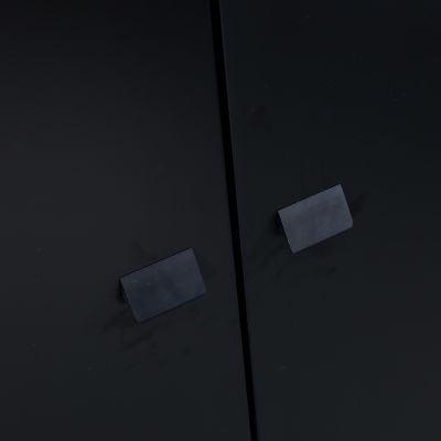 TWF Hanglegkast 2-deurs Retro Black TWF Hanglegkast 2-deurs Retro Black
