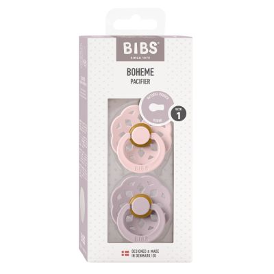 BiBs Boheme Fopspeen - Rond - 2 Stuks - 0-6 Mnd - Blossom/Dusky Lilac BiBs Boheme Fopspeen - Rond - 2 Stuks - 0-6 Mnd - Blossom/Dusky Lilac