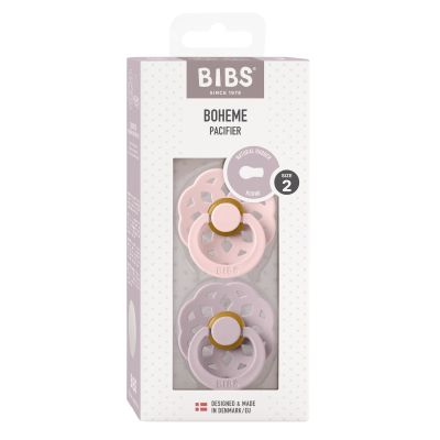 BiBs Boheme Fopspeen - Rond - 6-18 Mnd - Blossom/Dusky/Lilac BiBs Boheme Fopspeen - Rond - 6-18 Mnd - Blossom/Dusky/Lilac