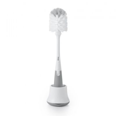 OXO Tot Flessen En Spenenborstel Met Staander Grey OXO Tot Flessen En Spenenborstel Met Staander Grey