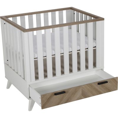 Interbaby Lancaster Park Met Lade - Wit/Visgraatmotief Interbaby Lancaster Park Met Lade - Wit/Visgraatmotief