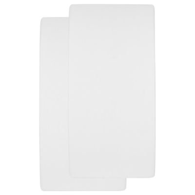 Meyco Molton Hoeslaken Ledikant Stretch Wit 60 x 120 cm (2-Pack)