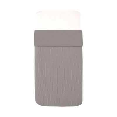 Witlof for kids Couverture de lit Waves Tuck-Inn - 60 x 120 cm - Gris chaud