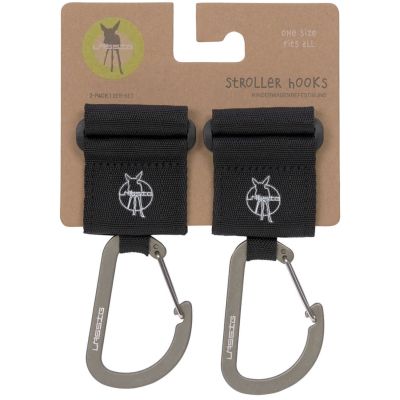 Lässig Stroller Hooks Met Karabijnhaak Black 2-Pack