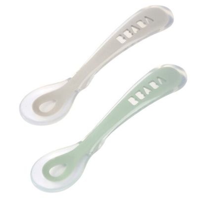 Beaba Lepelset - 2 Delig - Velvet Grey/Sage Green