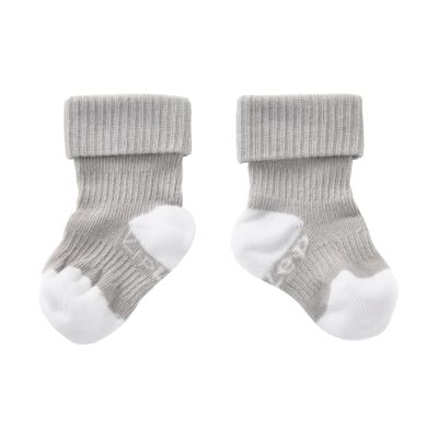 KipKep Blijf-Sokjes - 6-12 Mnd - 2-Pack - Silver Grey KipKep Blijf-Sokjes - 6-12 Mnd - 2-Pack - Silver Grey