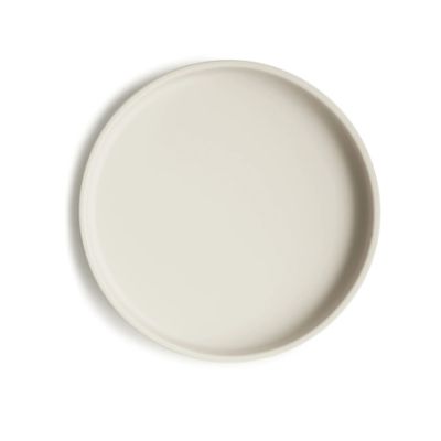 Mushie Bord Siliconen Ivory