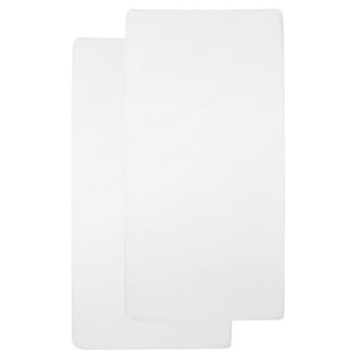 Meyco Ledikanthoeslaken Jersey Wit 60 x 120 cm (2-Pack)