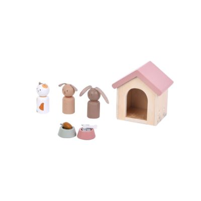 Little Dutch Aanvulset Poppenhuis - Huisdieren FSC