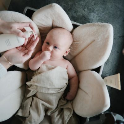 Mushie Swaddle Fog 120 x 120 cm