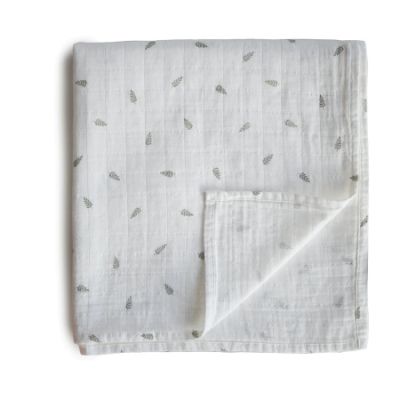Mushie Swaddle Leaves 120 x 120 cm