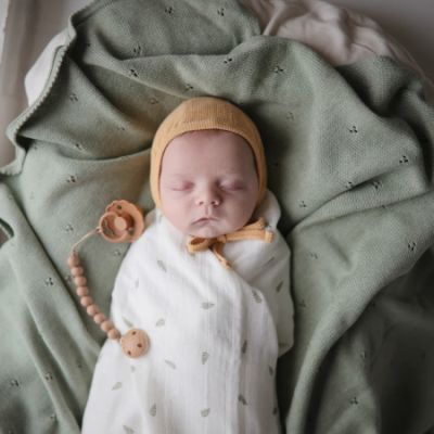 Mushie Swaddle Leaves 120 x 120 cm