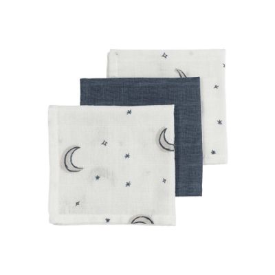 Meyco Monddoek tetra Moon Indigo 30 x 30 cm 3-Pack