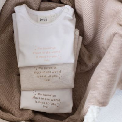 Feetje Longsleeve The Magic is in You Offwhite Taupe 44