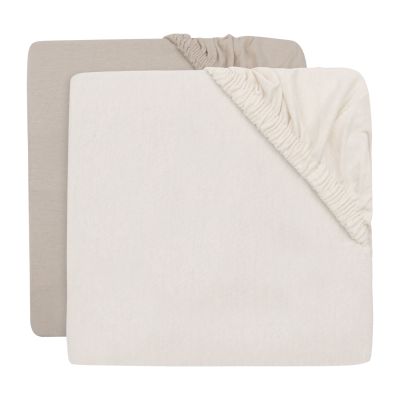 Jollein Hoeslaken Boxmatras Jersey Nougat 75 x 95 cm 2 Pack