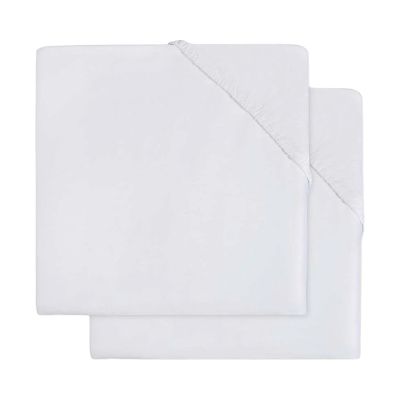 Jollein Molton Hoeslaken - 2 Stuks - Wit