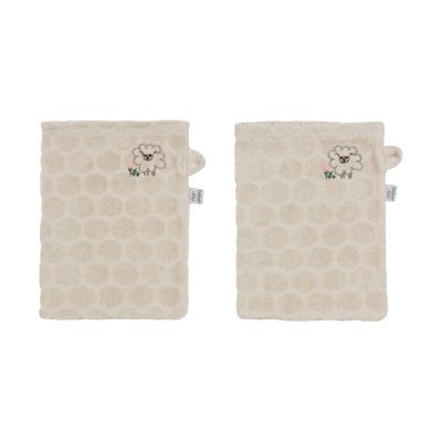 Gant de toilette Bebe-Jou Tiny Sheep 2 pièces