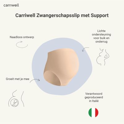 Carriwell Zwangerschapsslip met Support - Mt. S - Honey Carriwell Zwangerschapsslip met Support - Mt. S - Honey