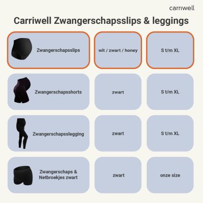 Carriwell Zwangerschapsslip met Support - Mt. S - Honey Carriwell Zwangerschapsslip met Support - Mt. S - Honey