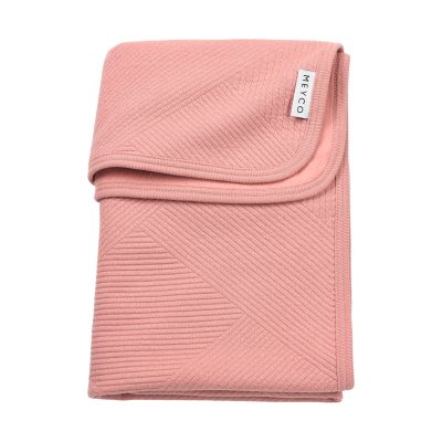 Meyco Gebreide Jacquard Flannel Deken – 100x150 cm – Pure Rose