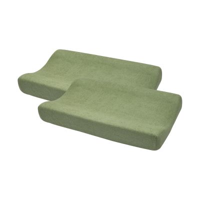 Meyco Baby Cushion Cover Terry Uni Olive Green 50 x 70 cm 2-Pack