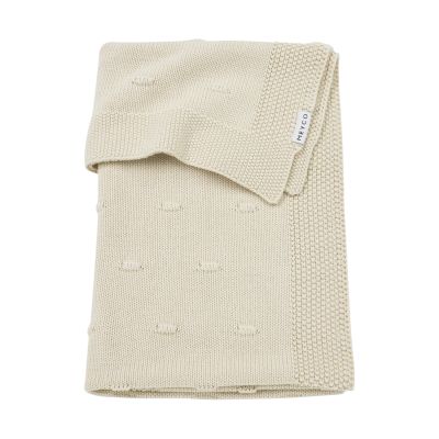 Meyco Baby Wiegdeken Knots Soft Sand 75 x 100 cm Meyco Baby Wiegdeken Knots Soft Sand 75 x 100 cm