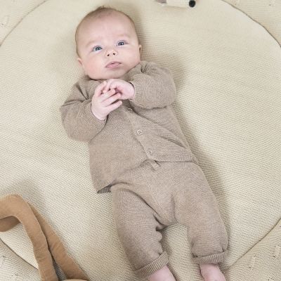 Meyco Baby Knots Parklegger Rond - ⌀95cm - Soft Sand Meyco Baby Knots Parklegger Rond - ⌀95cm - Soft Sand