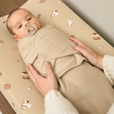 Meyco Baby Inbaker Slaapzak - 0-3 Mnd - Gevoerd - Sand