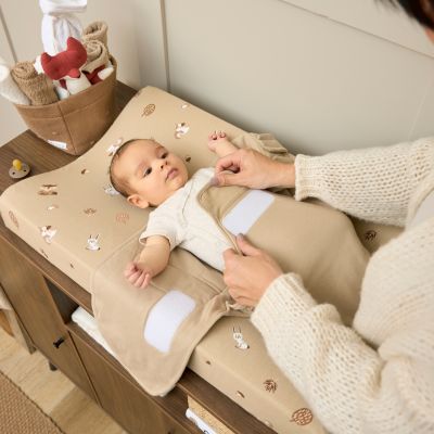 Meyco Baby Inbaker Slaapzak - 0-3 Mnd - Gevoerd - Sand