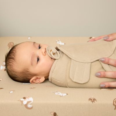 Meyco Baby Inbaker Slaapzak - 0-3 Mnd - Gevoerd - Sand