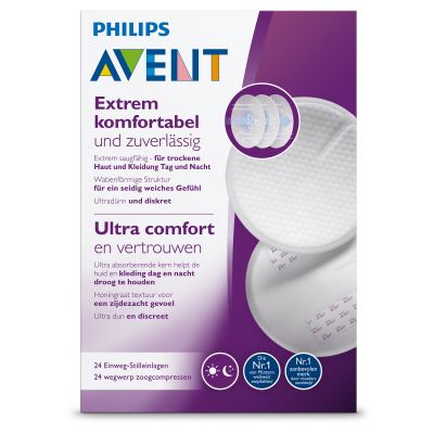 Philips Avent Borstkompressen Wegwerp (24 stuks) SCF254/24 Philips Avent Borstkompressen Wegwerp (24 stuks) SCF254/24