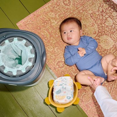 Tommee Tippee Sangenic Luieremmer Twist&Click Incl. 1 Navulling - White Tommee Tippee Sangenic Luieremmer Twist&Click Incl. 1 Navulling - White