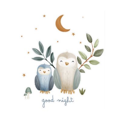 Autocollants muraux Little Dutch Forest Friends - 45 x 40 cm - Good Night