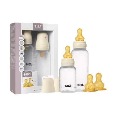 BIBS Grow and Flow Flessenset - 150 ml/270ml - Latex - Ivory 