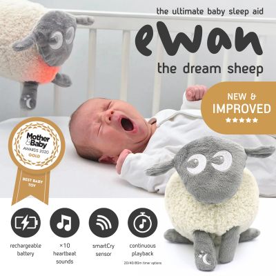 Sweet Dreamers Slaapknuffel Deluxe - Ewan - Grijs Sweet Dreamers Slaapknuffel Deluxe - Ewan - Grijs