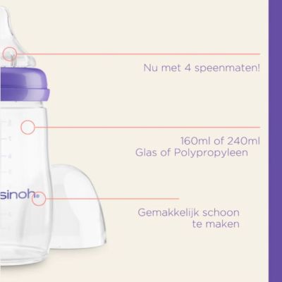 Lansinoh Fles Met Natural Wave Speen 160 ml (S)