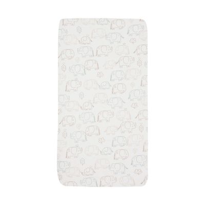 Jollein Hoeslaken Jersey 70/75x140/150cm - Elephant Tales Jollein Hoeslaken Jersey 70/75x140/150cm - Elephant Tales