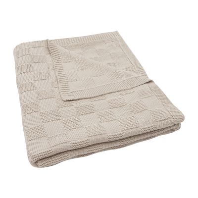 Jollein Deken Ledikant - Box Knit - 100 x 150 cm - Warm Sand Jollein Deken Ledikant - Box Knit - 100 x 150 cm - Warm Sand