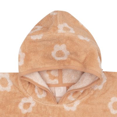 Jollein Jacquard Badponcho - 2-zijdig - Badstof - Flower