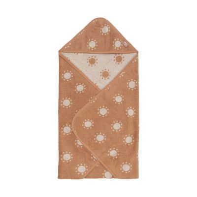 Jollein Jacquard Badcape - Badstof - 75x75 cm - Sun Jollein Jacquard Badcape - Badstof - 75x75 cm - Sun