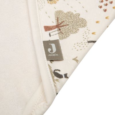 Jollein Badcape Print - Badstof - 75x75 cm - Tiny Park